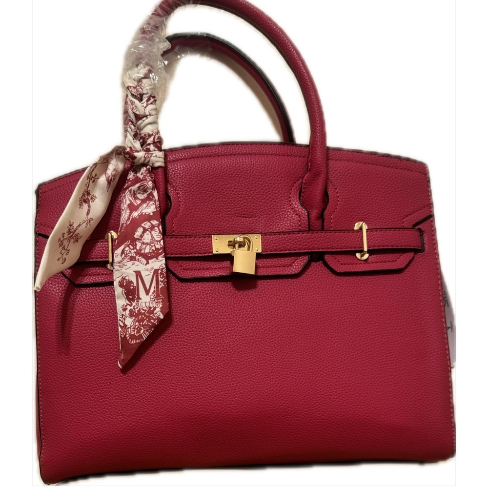 Dragon fruit Pink Vegan Leather 5-Piece